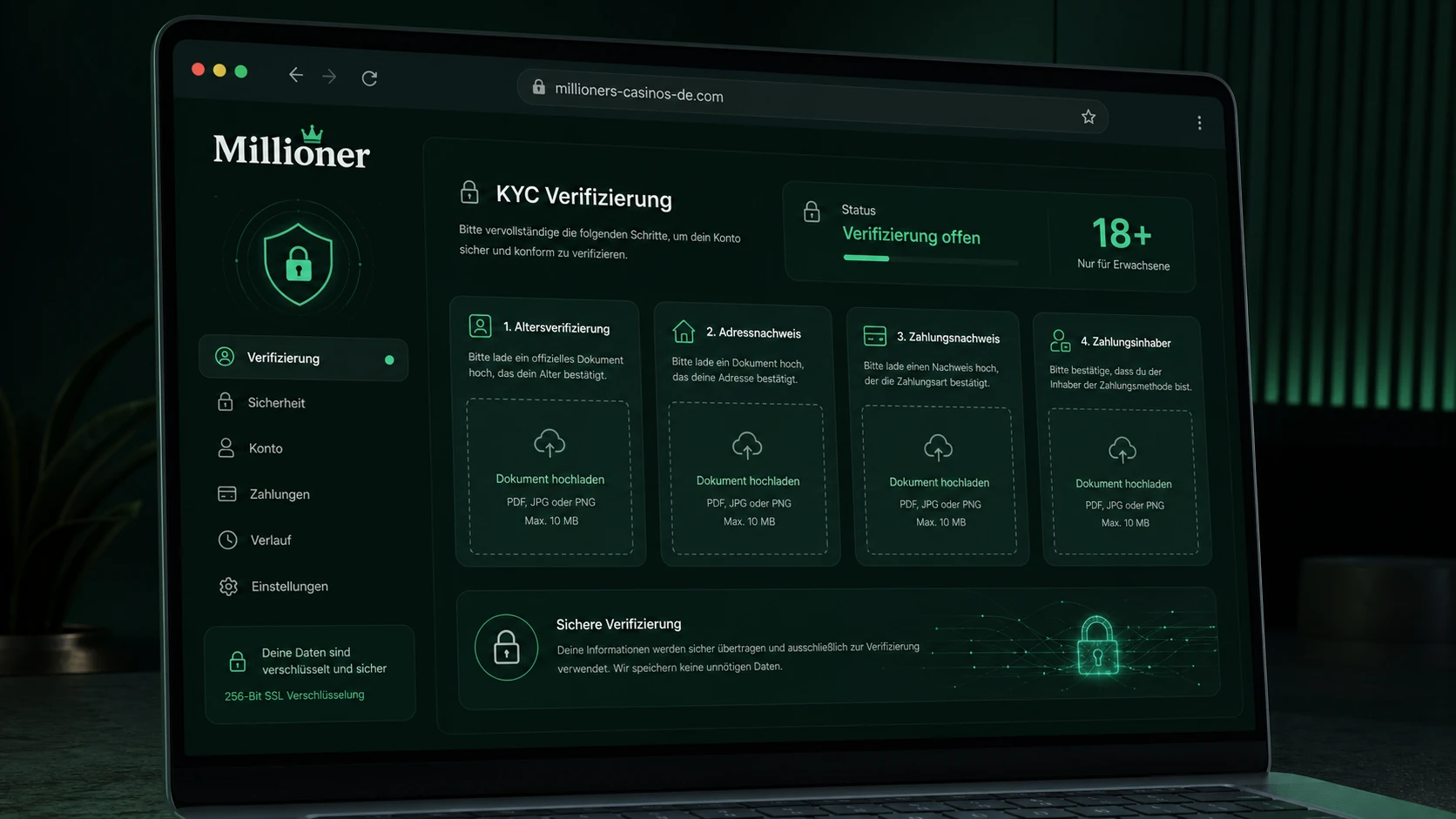 KYC und Verifizierung im Kontobereich