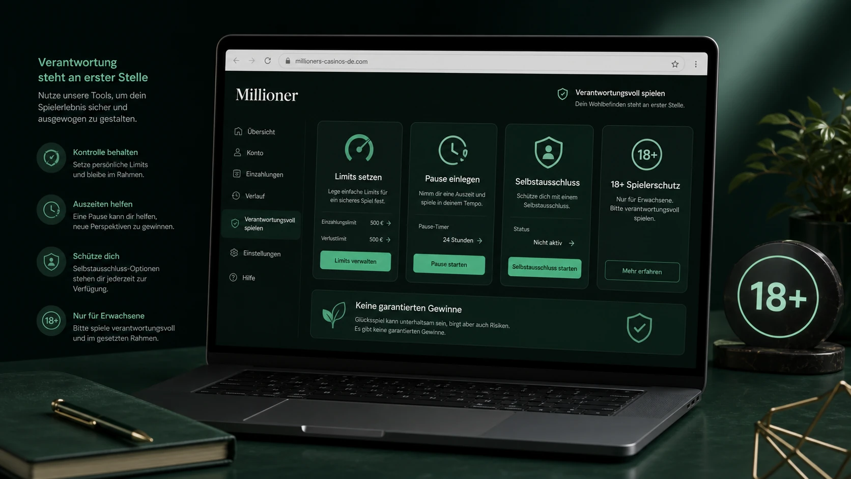 Login und verantwortungsvolles Spielen