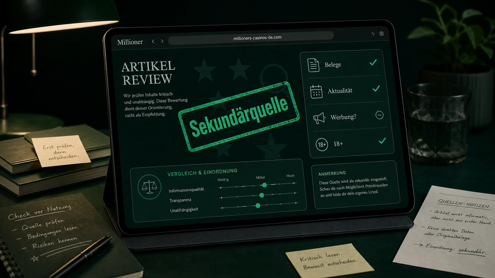 Review-Inhalte mit Vorsicht nutzen